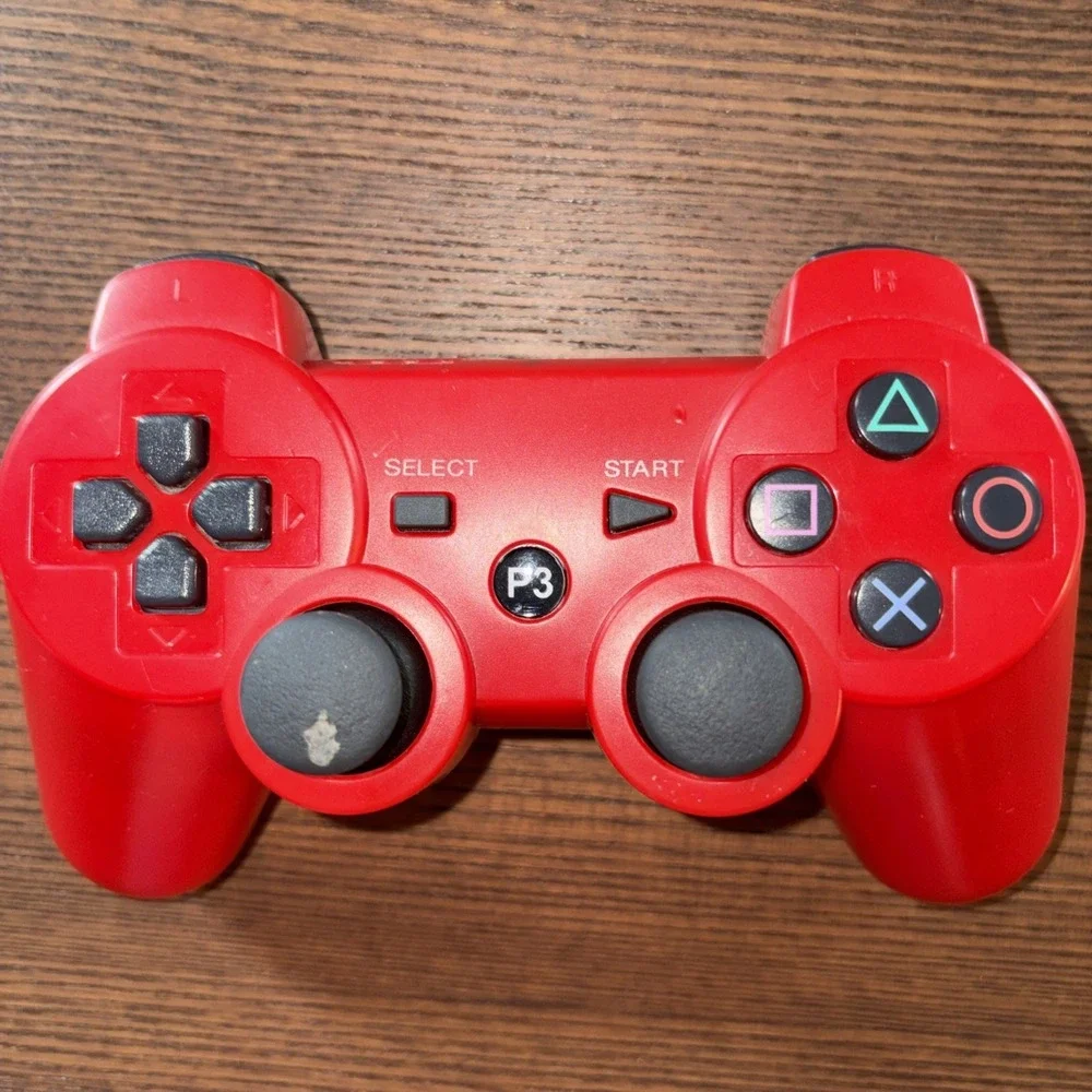 Sony PlayStation PS3 Red DualShock 3‎ Controller CECHZC2U A1 Wireless OEM TESTED